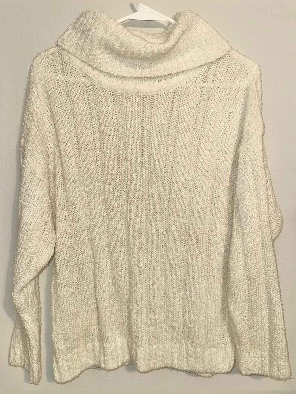 Gotham Off White Turtleneck Sweater